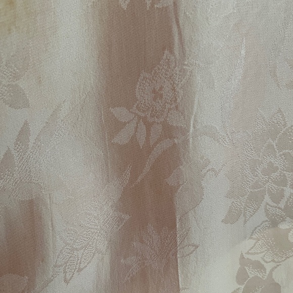 HAORI Kimono Sleeve Japanese Jacket Red Textured Fabric Jacquard Floral Lining - Picture 13 of 16